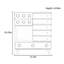 Commode d'appoint 8 tiroirs Modern