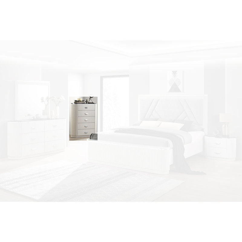 Commode 5 tiroirs Hildegarde