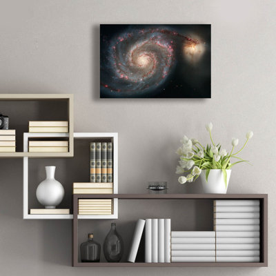 'Whirlpool Galaxy 2' by NASA's Hubble Space Telescope Acrylic Glass Wall Art