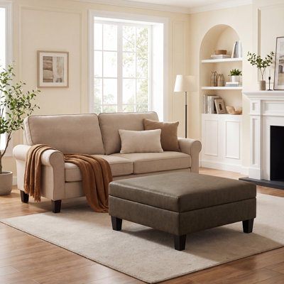 Lift Top Four Leg Coffee Table with Storage
