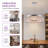 19" 7-Light Modern Chrome Round Crystal Chandelier, Flush Mount Ceiling Light for Kitchen Island