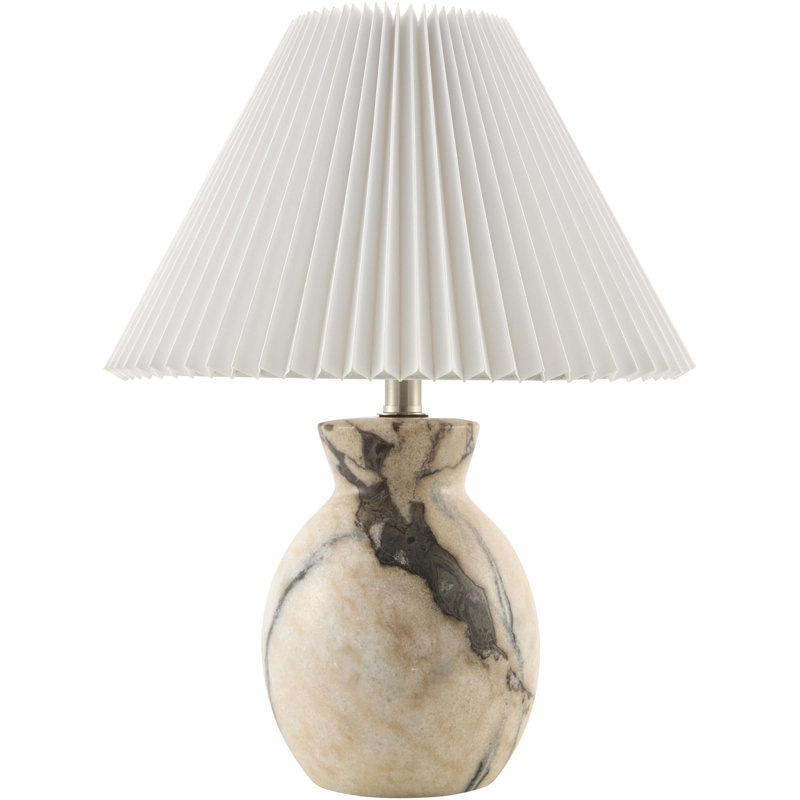 Gratz Table Lamp, Brown, White