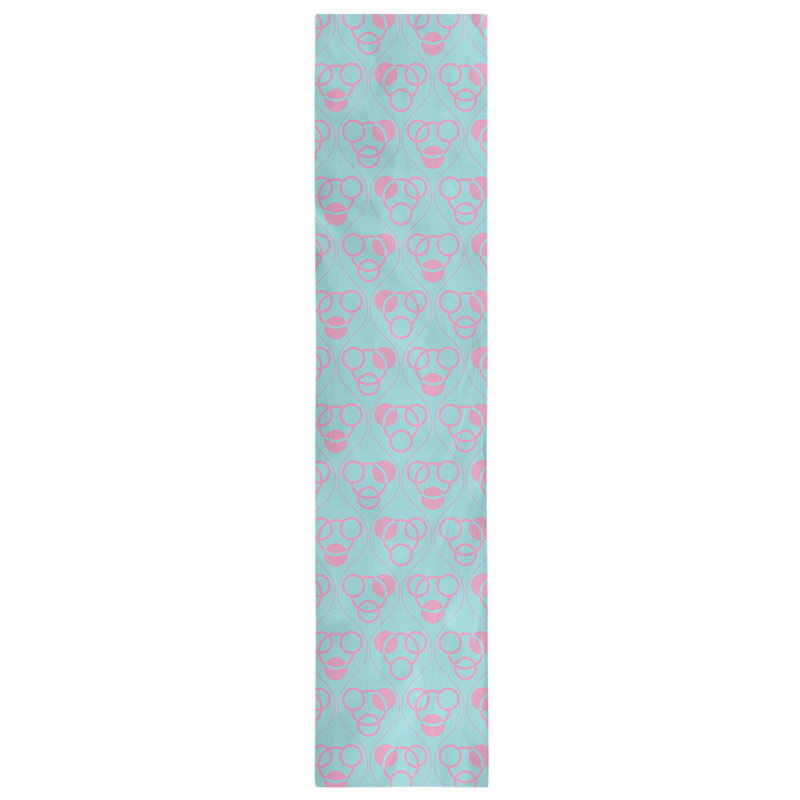 Chemin de table Classic, 16 po x 90 po, Bleu sarcelle / rose