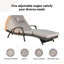 Ensemble de 2 chaises longues d'extérieur en osier avec coussins, chaise longue inclinable en osier-1697543339