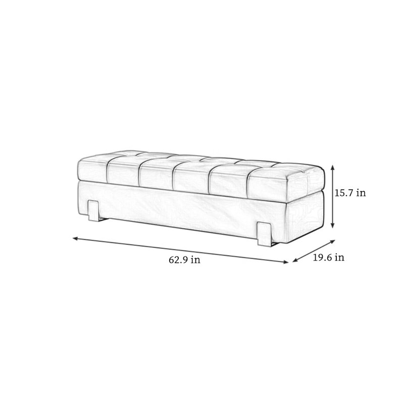 Banc de rangement avec range-chaussures Storable Long, Noir