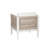 Lilah White Aluminum Side Chair