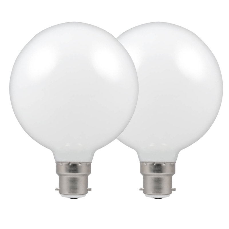 8W BA22d Dimmable LED Globe Light Bulb, 12.5 cm