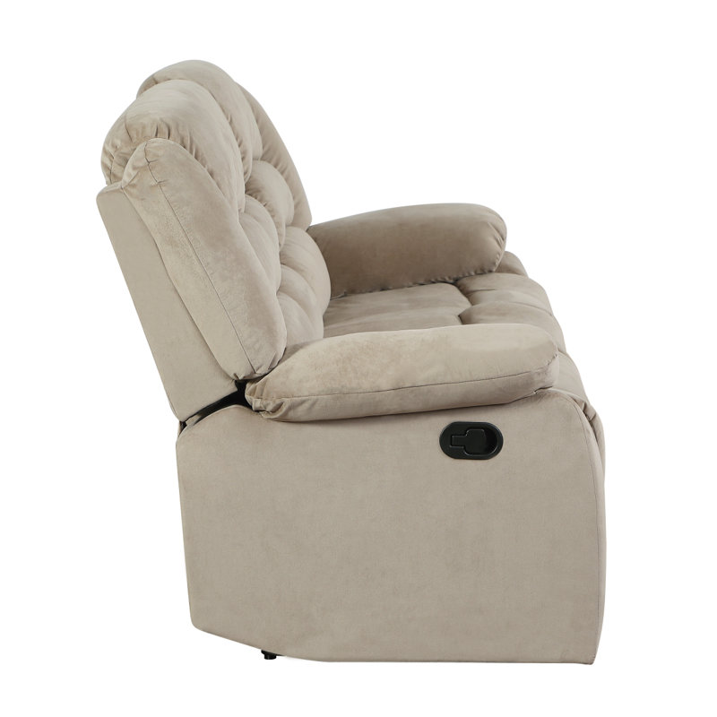 Canapé en microfibre Global United, Beige