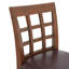 Tabouret pivotant à hauteur de comptoir en bois d'hévéa massif Napa-72720630-72720627