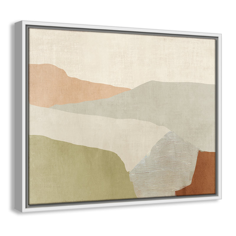 «Elspeth Pastel Views - Floater Frame», peinture sur toile, H 17,5 po x l 21,5 po, Blanc