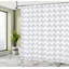 Ensemble de rideau de douche + crochets-44328346