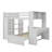 Eleonora Kids Full Over Twin Loft Bed with Drawers-1860560225