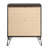 Dark Merlot 2-Drawer Nightstand With Hairpin Legs