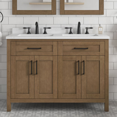OVE Decors Tahoe 48 in. Double Sink Bathroom Vanity