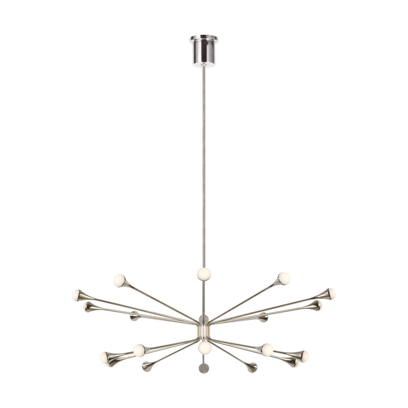 Lody 20 - Light LED Chandelier, Polished Nickel