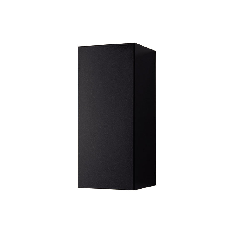 Plafonnier encastré extérieur noir Umbra, H 13,5 po x l 6,5 po x P 6,5 po