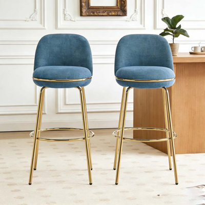 Indoor Metal Upholstered Barstool