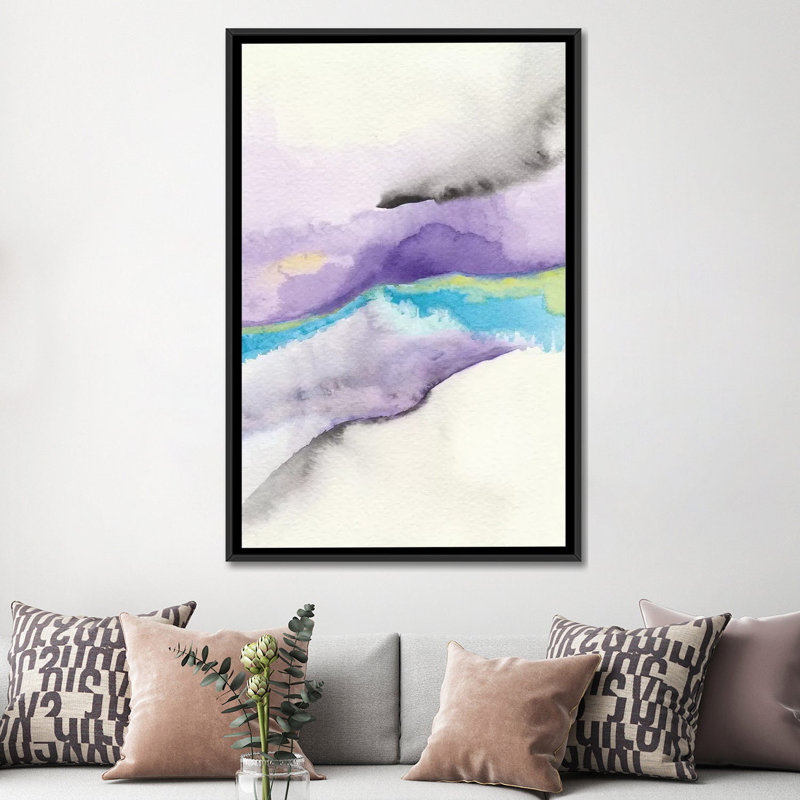 " Abstract IV " by Marco Gonzalez, 26" H x 18" W x 1.5" D, Black Framed Canvas, No Mat