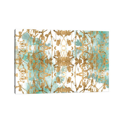 Verdant Mirror II by Jennifer Goldberger - Wrapped Canvas Painting