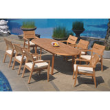 Harva Outdoor 7 - Piece Teak Dining Set