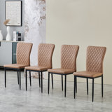 Behudin Faux Leather Upholstered Dining Chairs