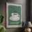 Modern Coffee IV Framed Print - Solid Wood-1040308368