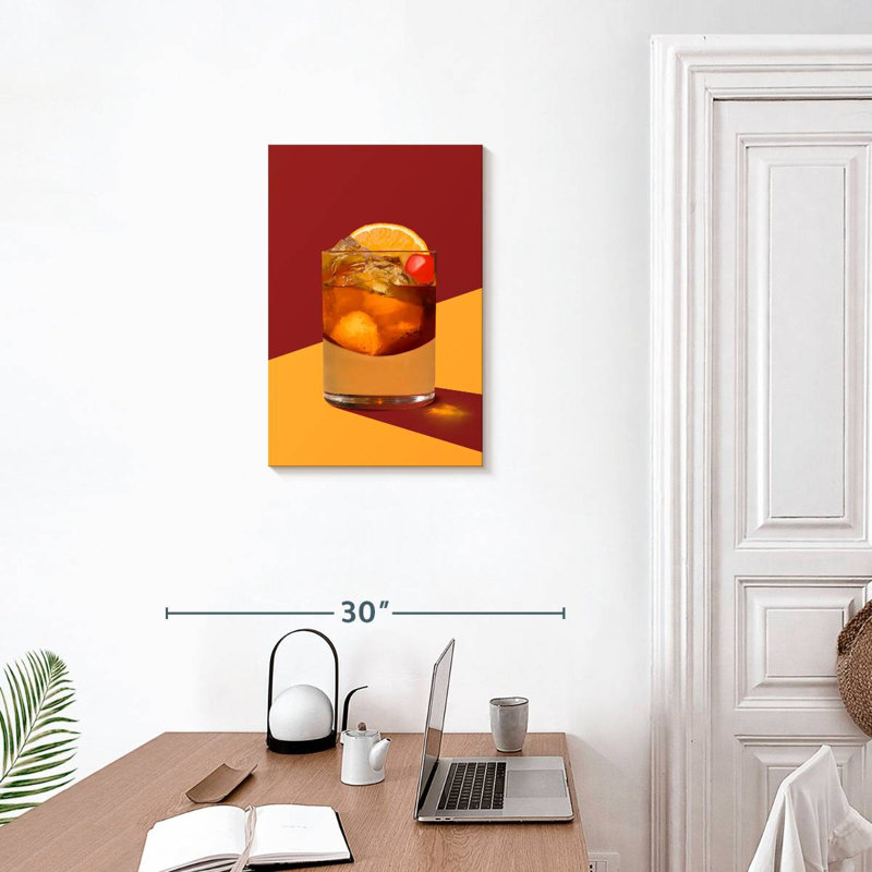 Yarlin Old Fashioned Bar Cocktail, 24" H x 16" W