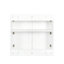 Armoire de rangement empilable, P 12,11 po x l 31,53 po, H 29,59 po, blanc - pratique avec tablettes et cloisons amovibles pour l'organisation d'atelier
