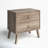 Breux 24.75'' W Nightstand, Mid-Century Modern 2 Drawer Nightstand, Bedside Table, Contemporary Bedroom Furniture, 24.75"W x 25"H x 16"D, Drifted Gray-1172476695