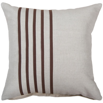 100% Cotton Linen Down Filled Throw Pillow