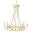 Palm Beach 7 - Light Candle Style Wagon Wheel Chandelier