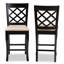 Upholstered Counter Stool with Solid Wood Frame-1131516094
