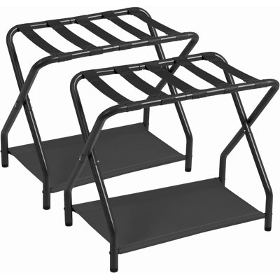 Porte-bagages, ensemble de 2, porte-valises pliables pour chambre d'amis