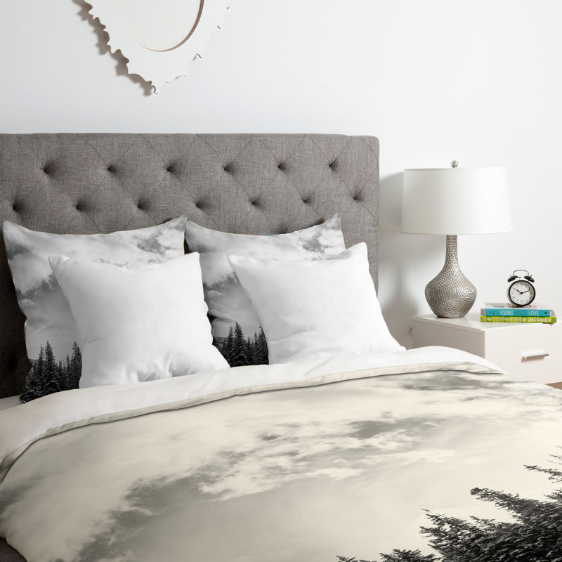 Ensemble de housse de couette White Mountain, Housse de couette simple / simple TG et 1 taie dé