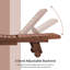 Chaise longue d'extérieur inclinable réglable Audwin