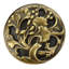 Florid Leaves Circle Knob-1602441030