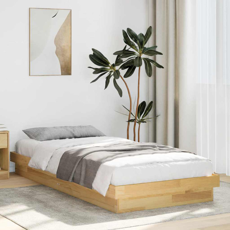 Solid Wood Bed, Small Single (2'6)