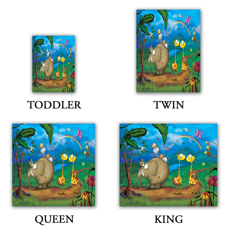  Housses de couette en microfibre Tooshtoosh Jungle Party, Grand