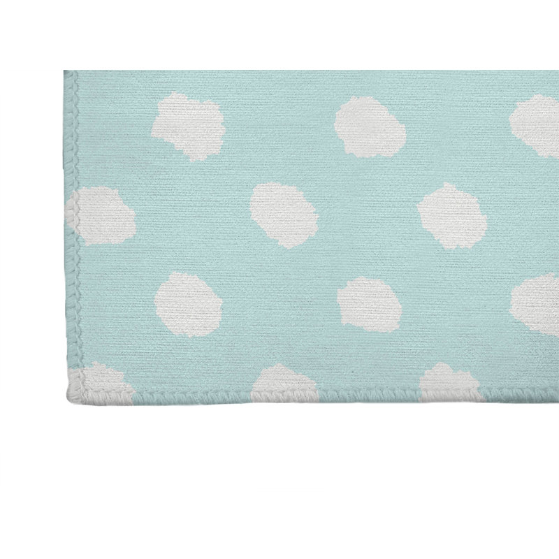 Grunge Dot Non-Slip Outdoor Rug, Runner 2'6" x 8'