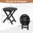 18.In Round Patio Folding Wood Side Table-2110701185