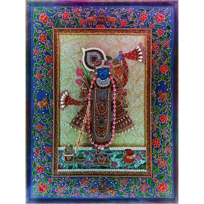 Shrinathji Darshan | Acrylic On Canvas | By Mayank | Wall Décor