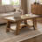 47.2'' Farmhouse Coffee Table with Storage, Rustic 2-Tier Wooden Center Table for Living Room or Home Office-844681837