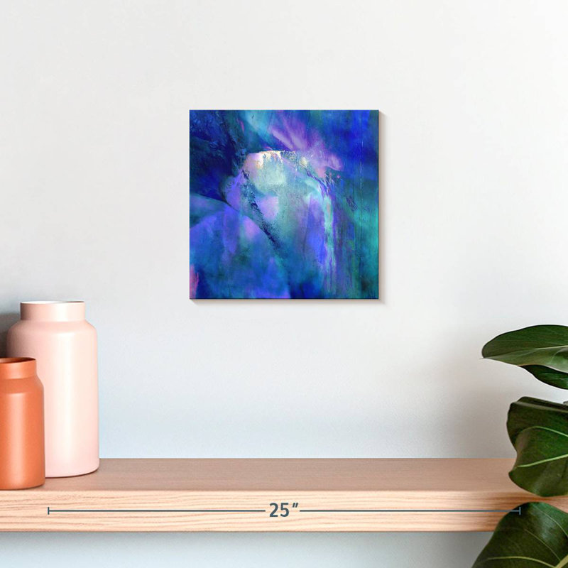 Avery Harmony en bleu et mauve, H 10 po x l 10 po