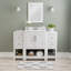 Stovall 48 Inch Single Vanity with Integrated Top and Sink with Mirror-1081891425