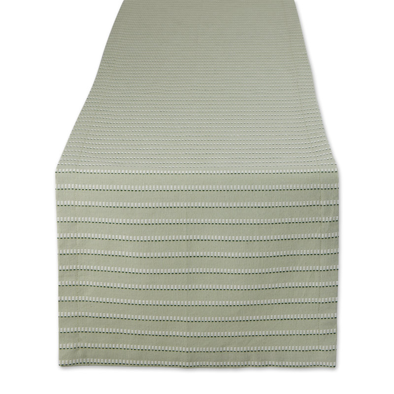 Chrysti Striped 100% Cotton Table Runner, 108" L x 14" W
