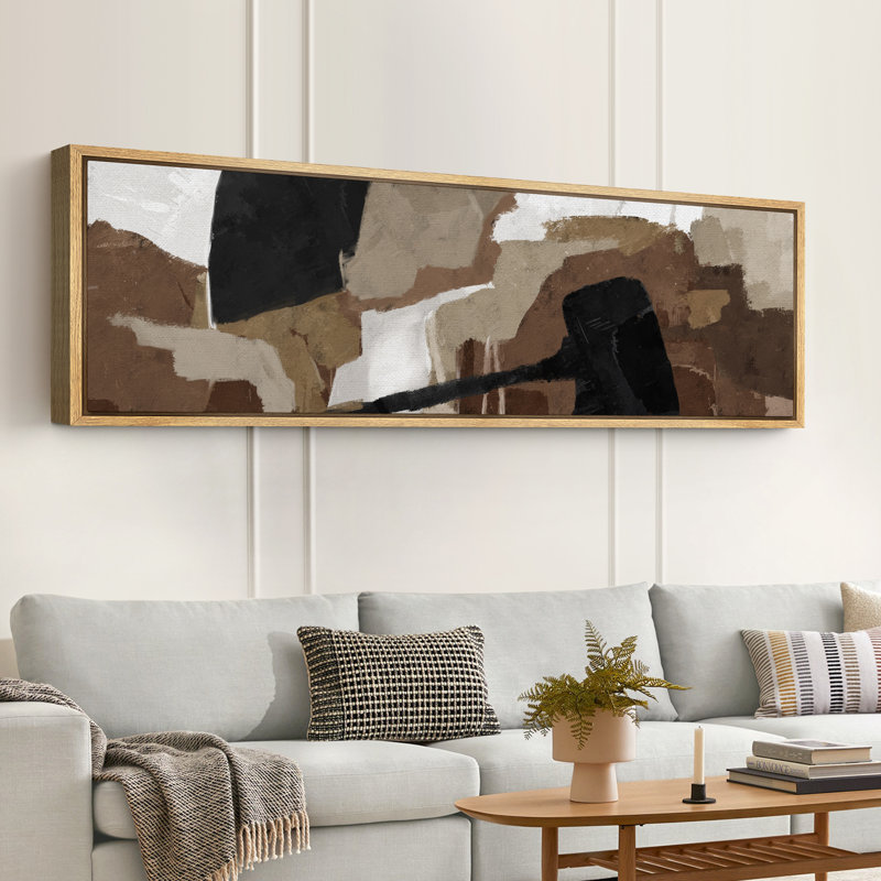 Impression sur toile surdimensionnée, reproduction d'art sur toile encadrée, H 20 po x l 60 po, Naturel