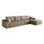 Canapé modulaire de 135 pouces avec méridienne en forme de L, canapé modulaire moderne avec siège profond, canapé rembourré pour la chambre à coucher du salon, aucun assemblage requis-132948439-132948441