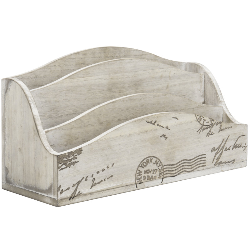 Leeroy Solid Wood Office Supply Desk Organiser
