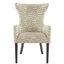 Fauteuil à oreilles capitonné Angelica