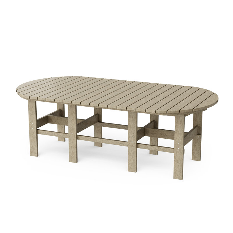 Classic 44"x84" Dining Table, Weathered Wood